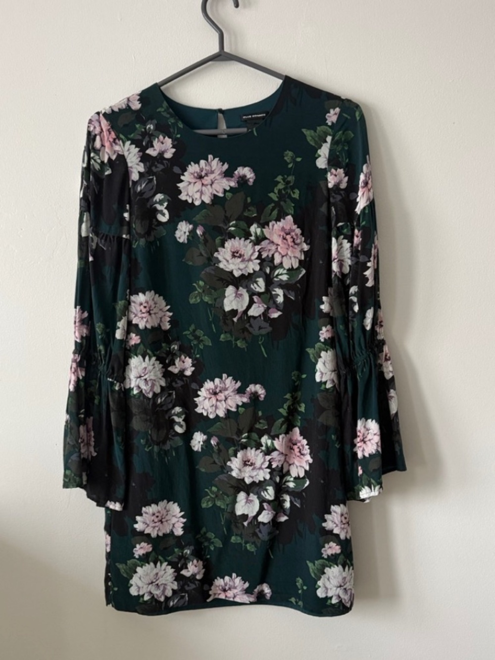 Club Monaco 100% Silk Floral Green Dress | Quiet Luxury | Size 2/S